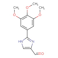 Chemical structure of 2-(3,4,5-trimethoxyphenyl)-1H-imidazole-4-carbaldehyde - CSSB06379005521