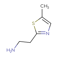 Chemical structure of 2-(5-methyl-1,3-thiazol-2-yl)ethan-1-amine - CSSB00000760520