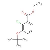 Chemical structure of ethyl 3-(tert-butoxy)-2-chlorobenzoate - CSSB00000704356