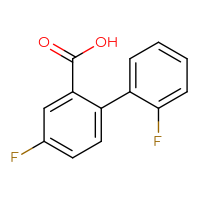 Chemical structure of 2',4-difluoro-[1,1'-biphenyl]-2-carboxylic acid - CSSB00005648316