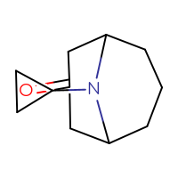 Chemical structure of 9-cyclopropyl-9-azabicyclo[3.3.1]nonan-3-one - CSSB00000762087