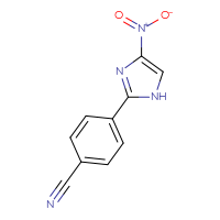 Chemical structure of 4-(4-nitro-1H-imidazol-2-yl)benzonitrile - CSSB00033535127