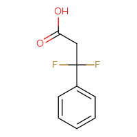 Chemical structure of 3,3-difluoro-3-phenylpropanoic acid - CSSB00011936895
