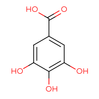 Chemical structure of 3,4,5-trihydroxybenzoic acid - CSSB00000212154
