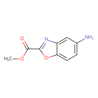 Chemical structure of methyl 5-amino-1,3-benzoxazole-2-carboxylate - CSSB00000103851