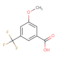 Chemical structure of 3-methoxy-5-(trifluoromethyl)benzoic acid - CSSB00000062339