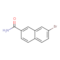 Chemical structure of 7-bromonaphthalene-2-carboxamide - CSSB00016184287