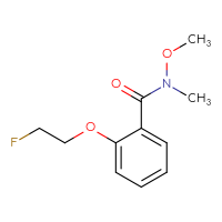Chemical structure of 2-(2-fluoroethoxy)-N-methoxy-N-methylbenzamide - CSSB02145323641