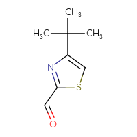 Chemical structure of 4-tert-butyl-1,3-thiazole-2-carbaldehyde - CSSB00011775425