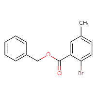 Chemical structure of benzyl 2-bromo-5-methylbenzoate - CSSB00104530025