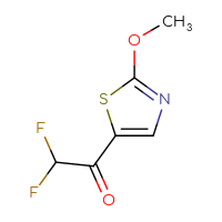 Chemical structure of 2,2-difluoro-1-(2-methoxy-1,3-thiazol-5-yl)ethan-1-one - CSSB00015100742