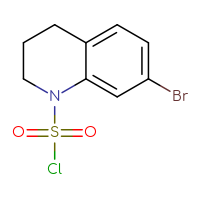 Chemical structure of 7-bromo-1,2,3,4-tetrahydroquinoline-1-sulfonyl chloride - CSSB00117218869