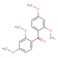 Chemical structure of bis(2,4-dimethoxyphenyl)methanone - CSSB00159724089