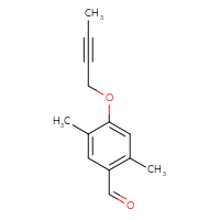 Chemical structure of 4-(but-2-yn-1-yloxy)-2,5-dimethylbenzaldehyde - CSSB06368746555