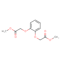 Chemical structure of methyl 2-[2-(2-methoxy-2-oxoethoxy)phenoxy]acetate - CSSB00160238140