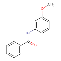 Chemical structure of N-(3-methoxyphenyl)benzamide - CSSB00000383284