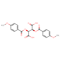 Chemical structure of (2S,3S)-2,3-bis(4-methoxybenzoyloxy)butanedioic acid - CSSB00016989788