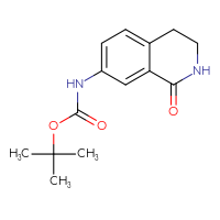 Chemical structure of tert-butyl N-(1-oxo-1,2,3,4-tetrahydroisoquinolin-7-yl)carbamate - CSSB06358988627