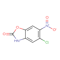 Chemical structure of 5-chloro-6-nitro-2,3-dihydro-1,3-benzoxazol-2-one - CSSB00000725986