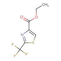 Chemical structure of ethyl 2-(trifluoromethyl)-1,3-thiazole-4-carboxylate - CSSB00012359235