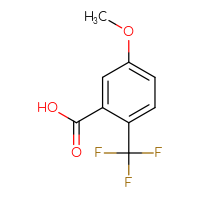 Chemical structure of 5-methoxy-2-(trifluoromethyl)benzoic acid - CSSB00012351569