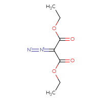Chemical structure of 1,3-diethyl 2-diazopropanedioate - CSSB00020645062