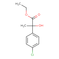 Chemical structure of ethyl 2-(4-chlorophenyl)-2-hydroxypropanoate - CSSB00011626022
