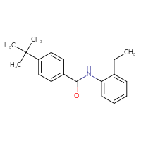 Chemical structure of 4-tert-butyl-N-(2-ethylphenyl)benzamide - CSSB00046211812