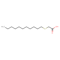 Chemical structure of 2-(undecylsulfanyl)acetic acid - CSSB00009999248