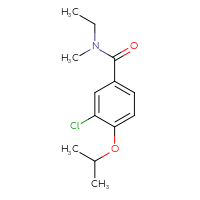 Chemical structure of 3-chloro-N-ethyl-N-methyl-4-(propan-2-yloxy)benzamide - CSSB06492857544
