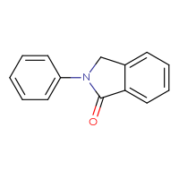 Chemical structure of 2-phenyl-2,3-dihydro-1H-isoindol-1-one - CSSB00000012275