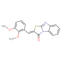 Chemical structure of (4Z)-4-[(2,3-dimethoxyphenyl)methylidene]-5-thia-2,7-diazatricyclo[6.4.0.0²,⁶]dodeca-1(12),6,8,10-tetraen-3-one - CSSB00132677358