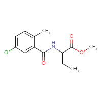 Chemical structure of methyl 2-[(5-chloro-2-methylphenyl)formamido]butanoate - CSSB00001770674