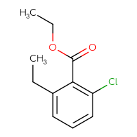 Chemical structure of ethyl 2-chloro-6-ethylbenzoate - CSSB00135400970