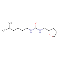Chemical structure of 3-(5-methylhexyl)-1-[(oxolan-2-yl)methyl]urea - CSSB01997223135