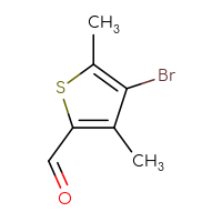 Chemical structure of 4-bromo-3,5-dimethylthiophene-2-carbaldehyde - CSSB00015723968