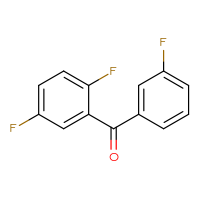Chemical structure of (2,5-difluorophenyl)(3-fluorophenyl)methanone - CSSB00000323692