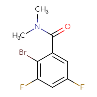Chemical structure of 2-bromo-3,5-difluoro-N,N-dimethylbenzamide - CSSB04210903003