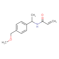 Chemical structure of N-{1-[4-(methoxymethyl)phenyl]ethyl}prop-2-enamide - CSSB14825472043