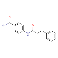 Chemical structure of 4-(3-phenylpropanamido)benzamide - CSSB00020585132