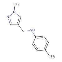 Chemical structure of 4-methyl-N-[(1-methyl-1H-pyrazol-4-yl)methyl]aniline - CSSB00000224535