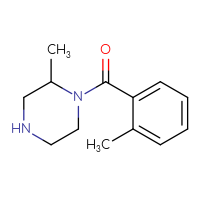 Chemical structure of 2-methyl-1-(2-methylbenzoyl)piperazine - CSSB00005670409