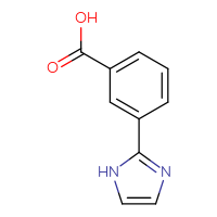 Chemical structure of 3-(1H-imidazol-2-yl)benzoic acid - CSSB00000070106