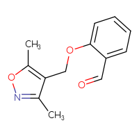 Chemical structure of 2-[(3,5-dimethyl-1,2-oxazol-4-yl)methoxy]benzaldehyde - CSSB00000248724