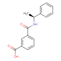 Chemical structure of 3-{[(1S)-1-phenylethyl]carbamoyl}benzoic acid - CSSB00059238837