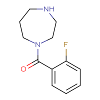 Chemical structure of 1-(2-fluorobenzoyl)-1,4-diazepane - CSSB00000286013