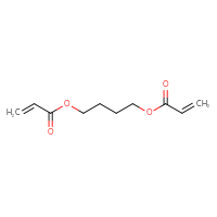 Chemical structure of 4-(prop-2-enoyloxy)butyl prop-2-enoate - CSSB00000038692