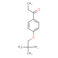 Chemical structure of 1-[4-(2,2-dimethylpropoxy)phenyl]propan-1-one - CSSB00025392589