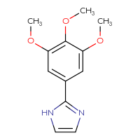 Chemical structure of 2-(3,4,5-trimethoxyphenyl)-1H-imidazole - CSSB00025702823