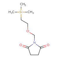 Chemical structure of 1-{[2-(trimethylsilyl)ethoxy]methyl}pyrrolidine-2,5-dione - CSSB14929128596
